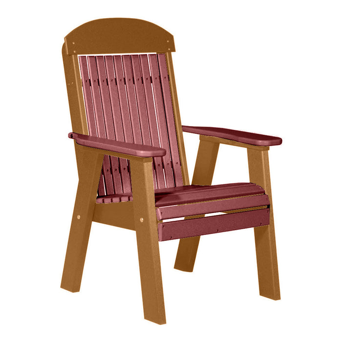 LuxCraft Cherrywood 2' Classic Highback Recycled Plastic Chair