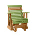 LuxCraft Lime Green 2 foot Rollback Recycled Plastic Glider Chair
