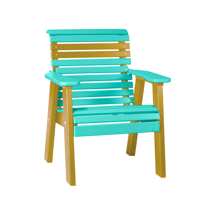 LuxCraft Aruba Blue 2' Rollback Recycled Plastic Chair