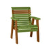 LuxCraft Lime Green 2' Rollback Recycled Plastic Chair With Cup Holder