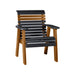 LuxCraft Black 2' Rollback Recycled Plastic Chair
