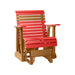 LuxCraft Red 2 foot Rollback Recycled Plastic Glider Chair