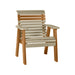 LuxCraft Weatherwood 2' Rollback Recycled Plastic Chair With Cup Holder