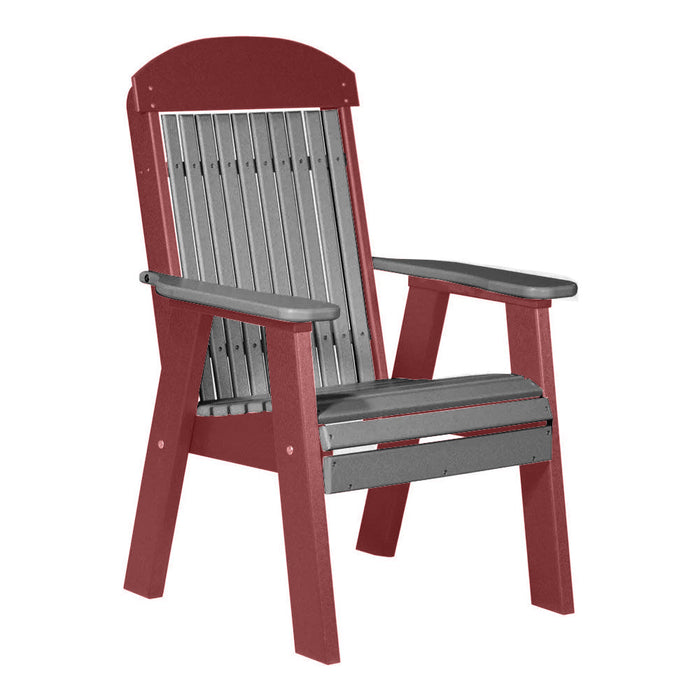 LuxCraft Slate 2' Classic Highback Recycled Plastic Chair