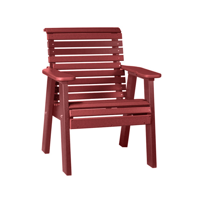 LuxCraft Cherry wood 2' Rollback Recycled Plastic Chair