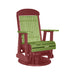 LuxCraft Lime Green 2 foot Classic Highback Recycled Plastic Swivel Glider Chair