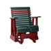 LuxCraft Green 2 foot Rollback Recycled Plastic Glider Chair