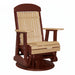 LuxCraft Cedar 2 foot Classic Highback Recycled Plastic Swivel Glider Chair
