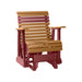 LuxCraft Cedar 2 foot Rollback Recycled Plastic Glider Chair