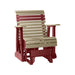 LuxCraft Weatherwood 2 foot Rollback Recycled Plastic Glider Chair