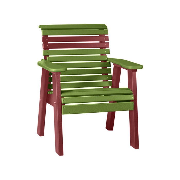 LuxCraft Lime Green 2' Rollback Recycled Plastic Chair