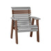 LuxCraft Slate 2' Rollback Recycled Plastic Chair With Cup Holder
