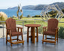 LuxCraft Antique Mahogany on Chestnut Brown Poly Balcony Dining Table Sets
