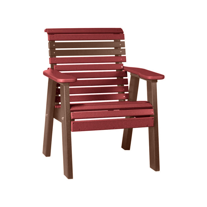 LuxCraft Cherry wood 2' Rollback Recycled Plastic Chair