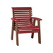 LuxCraft Cherry wood 2' Rollback Recycled Plastic Chair