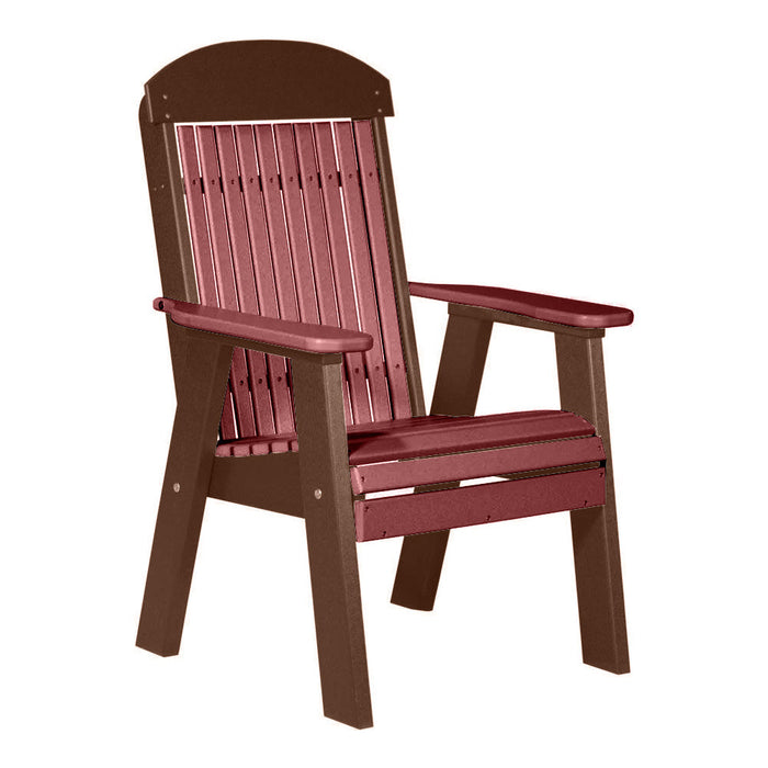 LuxCraft Cherrywood 2' Classic Highback Recycled Plastic Chair