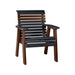 LuxCraft Black 2' Rollback Recycled Plastic Chair