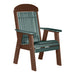 LuxCraft Green 2' Classic Highback Recycled Plastic Chair