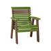 LuxCraft Lime Green 2' Rollback Recycled Plastic Chair With Cup Holder