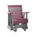 LuxCraft Cherry wood 2 foot Rollback Recycled Plastic Glider Chair