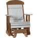 LuxCraft Dove Gray 2 foot Classic Highback Recycled Plastic Glider Chair