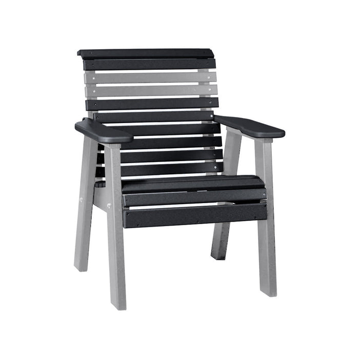 LuxCraft Black 2' Rollback Recycled Plastic Chair