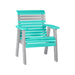 LuxCraft Aruba Blue 2' Rollback Recycled Plastic Chair
