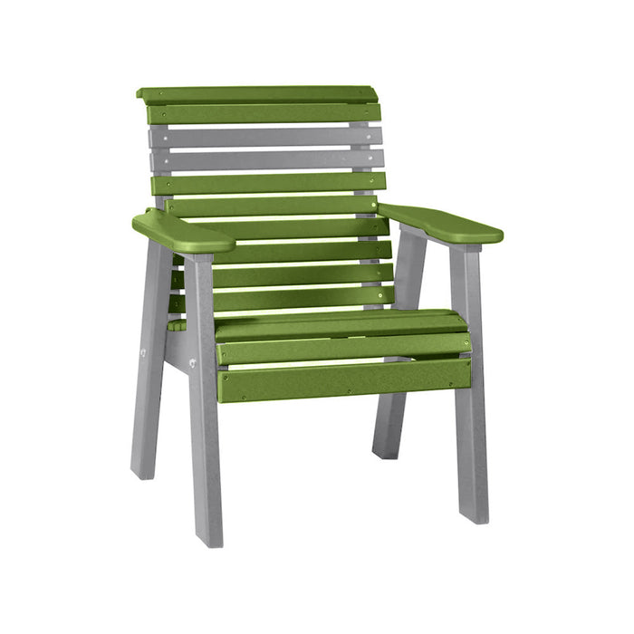 LuxCraft Lime Green 2' Rollback Recycled Plastic Chair