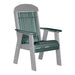 LuxCraft Green 2' Classic Highback Recycled Plastic Chair