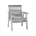 LuxCraft Gray 2' Rollback Recycled Plastic Chair