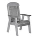 LuxCraft Slate 2' Classic Highback Recycled Plastic Chair With Cup Holder
