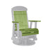 LuxCraft Lime Green 2 foot Classic Highback Recycled Plastic Swivel Glider Chair
