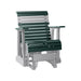 LuxCraft Green 2 foot Rollback Recycled Plastic Glider Chair With Cup Holder