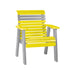 LuxCraft Yellow 2' Rollback Recycled Plastic Chair