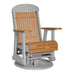 LuxCraft Cedar 2 foot Classic Highback Recycled Plastic Swivel Glider Chair With Cup Holder