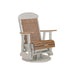 LuxCraft Antique Mahogany 2 foot Classic Highback Recycled Plastic Swivel Glider Chair