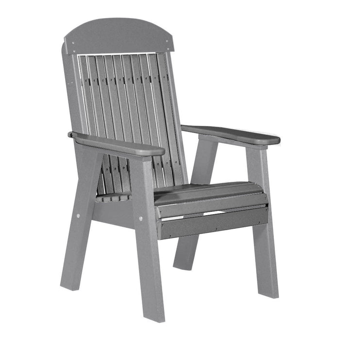 LuxCraft Slate 2' Classic Highback Recycled Plastic Chair