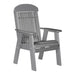 LuxCraft Slate 2' Classic Highback Recycled Plastic Chair