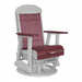 LuxCraft Cherrywood 2 foot Classic Highback Recycled Plastic Swivel Glider Chair