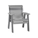 LuxCraft Slate 2' Rollback Recycled Plastic Chair With Cup Holder