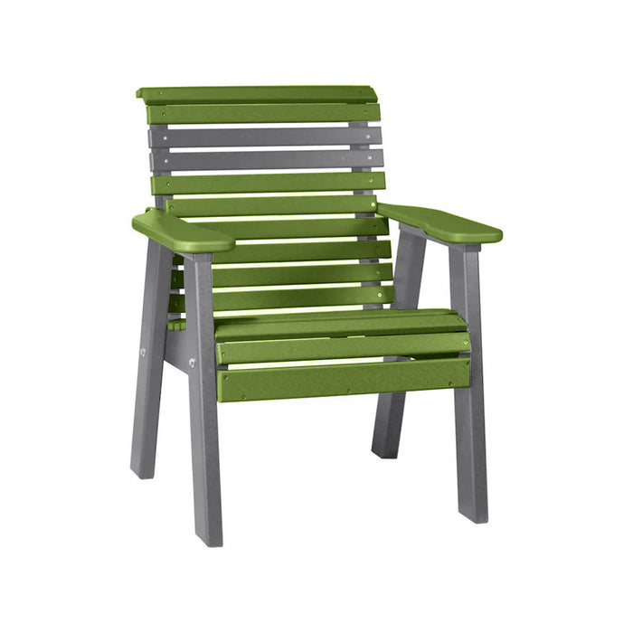 LuxCraft Lime Green 2' Rollback Recycled Plastic Chair