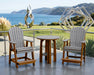 LuxCraft Antique Mahogany on Gray Poly Balcony Dining Table Sets