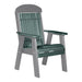 LuxCraft Green 2' Classic Highback Recycled Plastic Chair