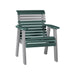 LuxCraft Green 2' Rollback Recycled Plastic Chair With Cup Holder