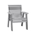 LuxCraft Dove Gray 2' Rollback Recycled Plastic Chair