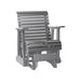 LuxCraft Slate 2 foot Rollback Recycled Plastic Glider Chair