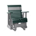 LuxCraft Green 2 foot Rollback Recycled Plastic Glider Chair