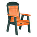 LuxCraft Tangerine 2' Classic Highback Recycled Plastic Chair