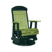 LuxCraft Lime Green 2 foot Classic Highback Recycled Plastic Swivel Glider Chair