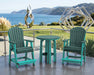 LuxCraft Aruba Blue on Green Poly Balcony Table Dining Sets